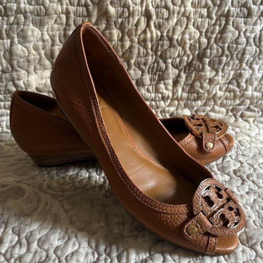 Tory Burch Amanda Demi Peep Toe Wedge